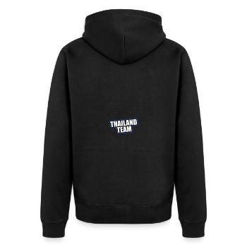 Vacances de voyage de l’équipe en Thaïlande - Veste à capuche bio Premium Unisexe - noir - Dos - Nico (187cm)