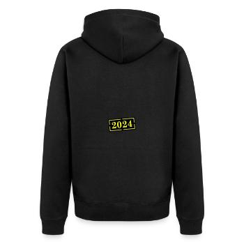 Année 2024 - Veste à capuche bio Premium Unisexe - noir - Dos - Nico (187cm)
