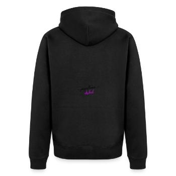 Hen Party Saying - Unisex Premium Organic Zip Hoodie - black - Back - Nico (187cm)