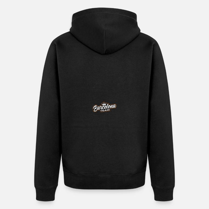 L’équipe de Barcelone - Veste à capuche bio Premium Unisexe - noir