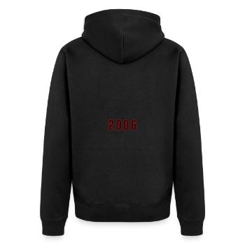 2006 Year Number - Unisex Premium Organic Zip Hoodie - black - Back - Nico (187cm)