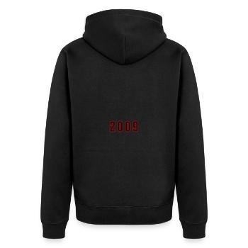 2009 Numéro de l’année - Veste à capuche bio Premium Unisexe - noir - Dos - Nico (187cm)