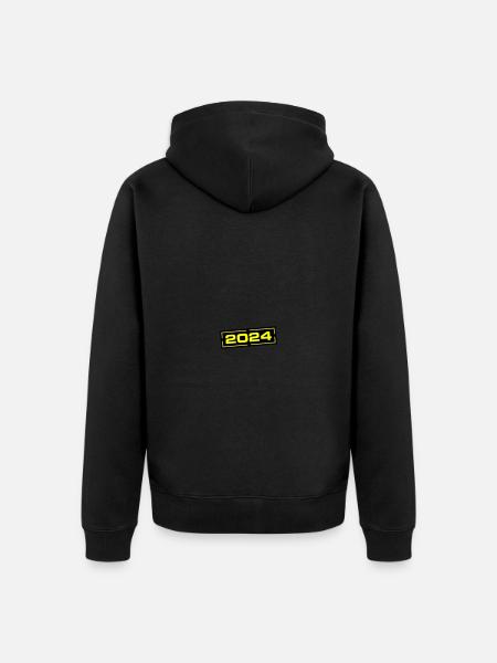 Anniversaire de l’année 2024 - Veste à capuche bio Premium Unisexe - noir