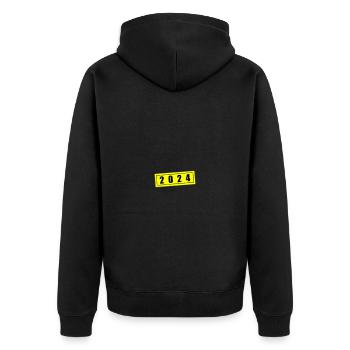 Année 2024 - Veste à capuche bio Premium Unisexe - noir - Dos - Nico (187cm)