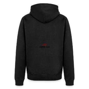 Cœur d’équipe de pêche - Veste à capuche bio Premium Unisexe - noir - Dos - Nico (187cm)