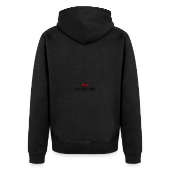 Enterrement de vie de jeune fille - Veste à capuche bio Premium Unisexe - noir - Dos - Nico (187cm)