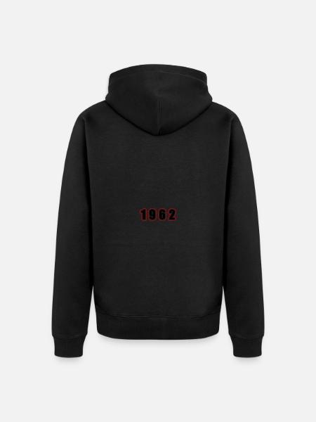 1962 Year Birthday - Unisex Premium Organic Zip Hoodie - black