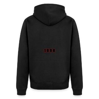 1998 Year Birthday - Unisex Premium Organic Zip Hoodie - black - Back - Nico (187cm)
