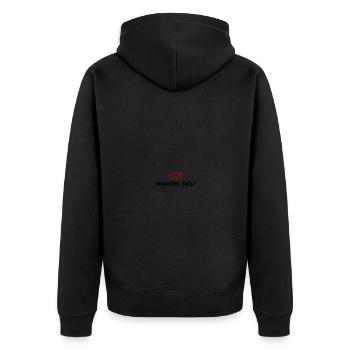 Cœur de l’équipe dansante - Veste à capuche bio Premium Unisexe - noir - Dos - Nico (187cm)