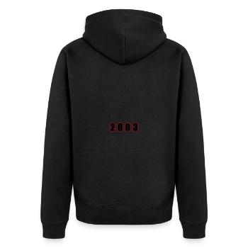 2003 Year Birthday - Unisex Premium Organic Zip Hoodie - black - Back - Nico (187cm)