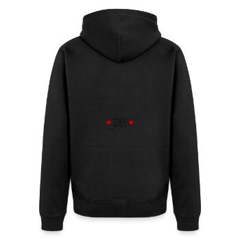 Cœur du personnel - Veste à capuche bio Premium Unisexe - noir - Dos - Nico (187cm)