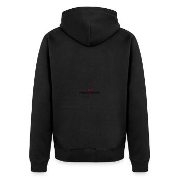 Enterrement de vie de garçon coeur - Veste à capuche bio Premium Unisexe - noir - Dos - Nico (187cm)
