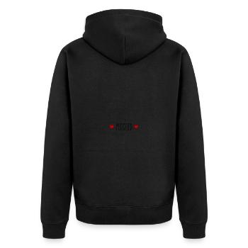 Cœur de membre - Veste à capuche bio Premium Unisexe - noir - Dos - Nico (187cm)