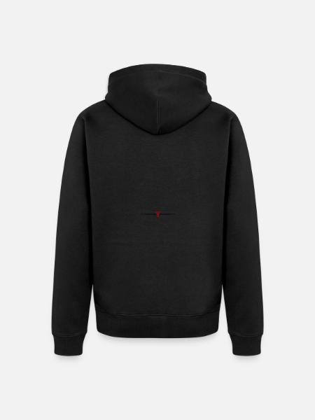 Badminton Line - Unisex Premium Organic Zip Hoodie - black