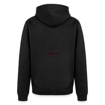 Lloret De Mar 2024 - Unisex Premium Bio Zip Hoodie - Schwarz - Hinten - Nico (187cm)