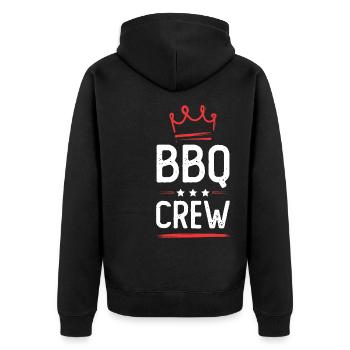 Équipe de barbecue - Veste à capuche bio Premium Unisexe - noir - Dos - Nico (187cm)