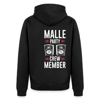 Équipage de Malle Party - Veste à capuche bio Premium Unisexe - noir - Dos - Nico (187cm)