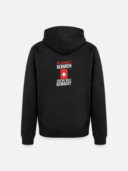 Suisse suisse - Veste à capuche bio Premium Unisexe - noir