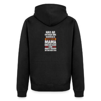 espagnole maman maman espagnole - Veste à capuche bio Premium Unisexe - noir - Dos - Nico (187cm)