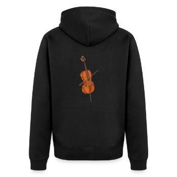 Violoncelliste Violoncelliste Musicien Violoncelle - Veste à capuche bio Premium Unisexe - noir - Dos - Nico (187cm)