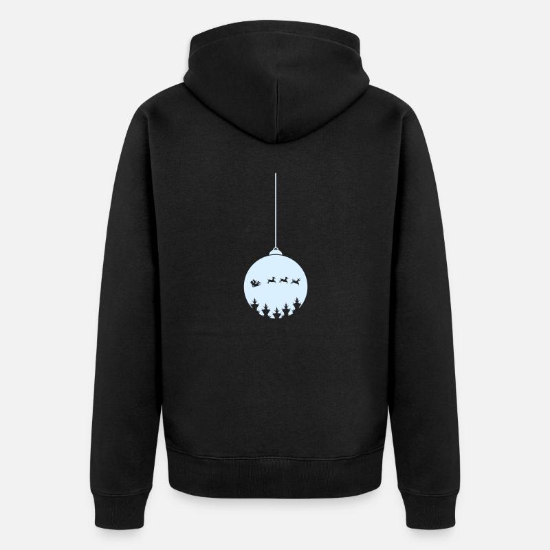 Boule de Noël Noël - Veste à capuche bio Premium Unisexe - noir