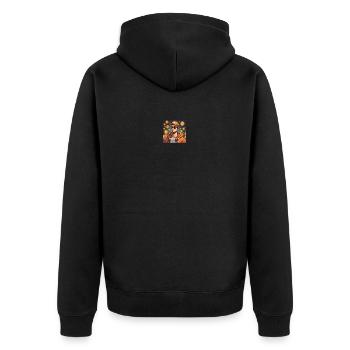 740F6839 F0C1 4284 AE09 1354C818F954 - Unisex Premium Bio Zip Hoodie - Schwarz - Hinten - Nico (187cm)