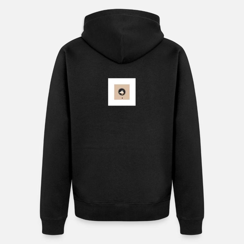 Naturel - Veste à capuche bio Premium Unisexe - noir