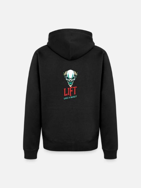 Lift Like A Beast - Unisex Premium Organic Zip Hoodie - black