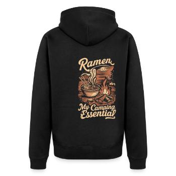Camping Amateurs de Ramen - Veste à capuche bio Premium Unisexe - noir - Dos - Nico (187cm)