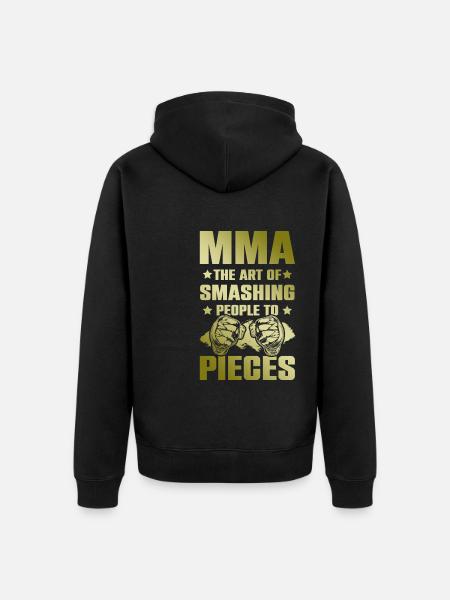 Mma Mixed matrial arts - Unisex Premium Organic Zip Hoodie - black