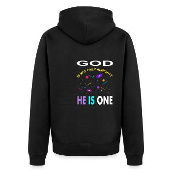Allah est seulement Dieu est un poison musulman tout-puissant - Veste à capuche bio Premium Unisexe - noir - Dos - Nico (187cm)