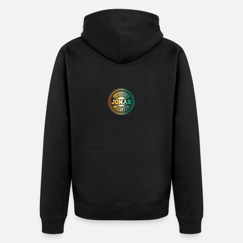 Jonas - Unisex Premium Bio Zip Hoodie - Schwarz