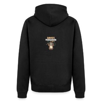 Paresseux David - Veste à capuche bio Premium Unisexe - noir - Dos - Nico (187cm)