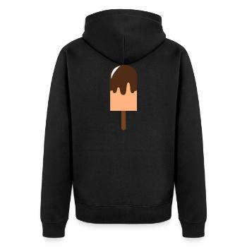 glace - Veste à capuche bio Premium Unisexe - noir - Dos - Nico (187cm)