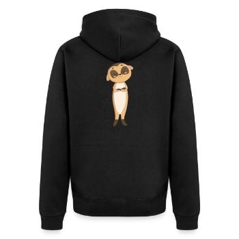 Suricates suricates - Veste à capuche bio Premium Unisexe - noir - Dos - Nico (187cm)