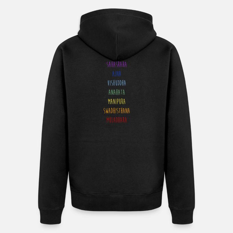 chakra - Veste à capuche bio Premium Unisexe - noir