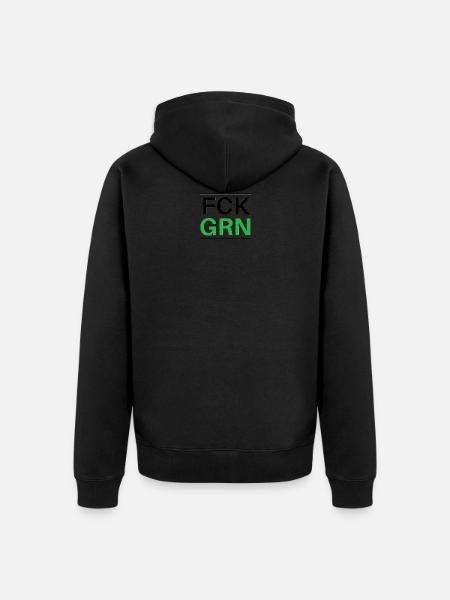 FCK Green - Veste à capuche bio Premium Unisexe - noir