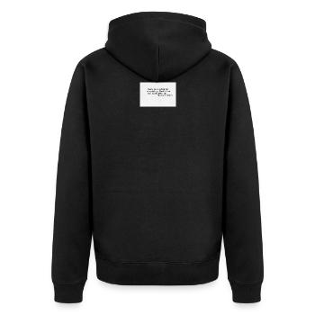 Cité - Leonard Cohen - Veste à capuche bio Premium Unisexe - noir - Dos - Nico (187cm)