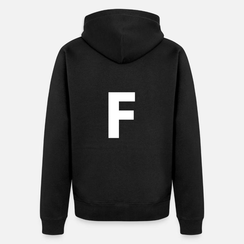 F - Veste à capuche bio Premium Unisexe - noir
