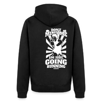 Running Jogging Sports Racing Training Gift - Veste à capuche bio Premium Unisexe - noir - Dos - Nico (187cm)