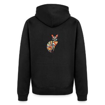 Australie - Numbat - Veste à capuche bio Premium Unisexe - noir - Dos - Nico (187cm)