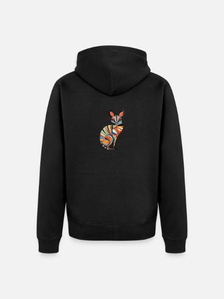 Australia - Numbat - Unisex Premium Organic Zip Hoodie - black
