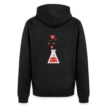 cher tube à essai - Veste à capuche bio Premium Unisexe - noir - Dos - Nico (187cm)