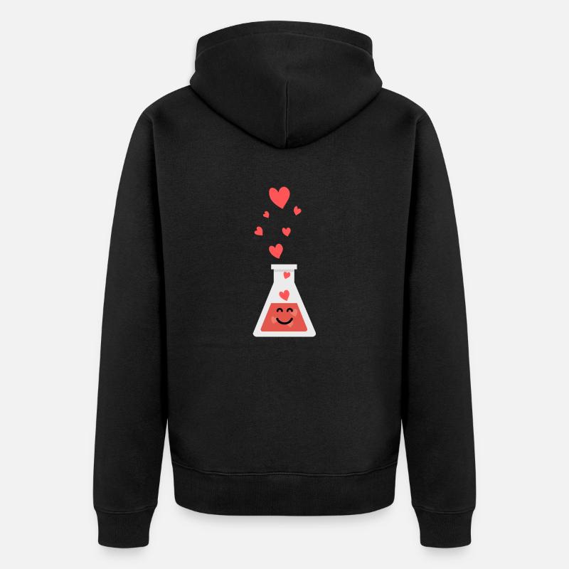 cher tube à essai - Veste à capuche bio Premium Unisexe - noir
