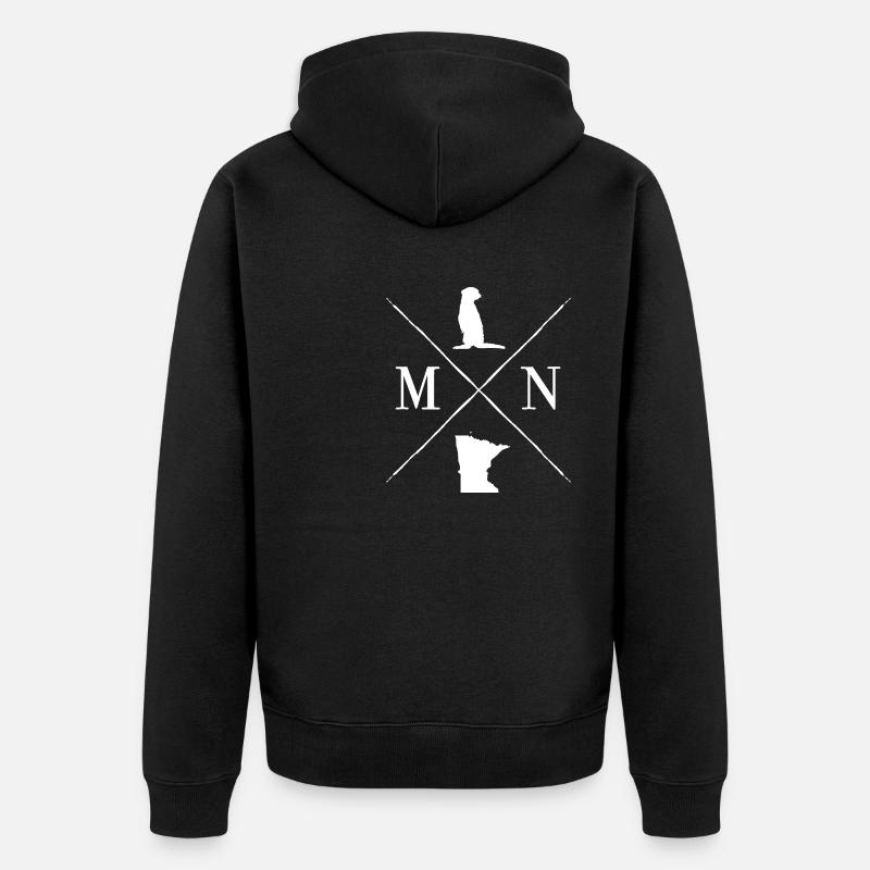 Minnesota - Veste à capuche bio Premium Unisexe - noir