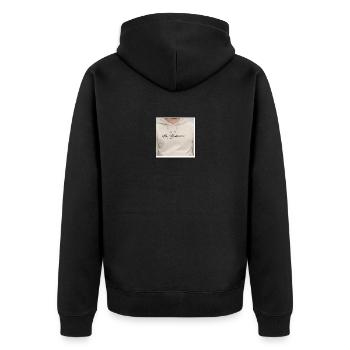 John Doe Vintage Hoodie - Unisex Premium Organic Zip Hoodie - black - Back - Nico (187cm)