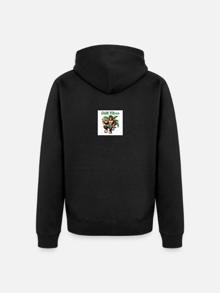 Chill Vibes - Unisex Premium Organic Zip Hoodie - black