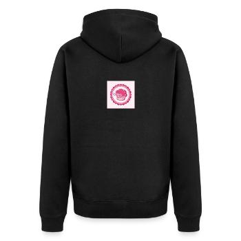 Saïd Nezlaoui - Veste à capuche bio Premium Unisexe - noir - Dos - Nico (187cm)