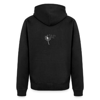 Cow Cattle Highland Cattle - Unisex Premium Organic Zip Hoodie - black - Back - Nico (187cm)