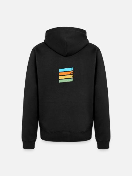Baseball Player Baseball - Unisex Premium Organic Zip Hoodie - black